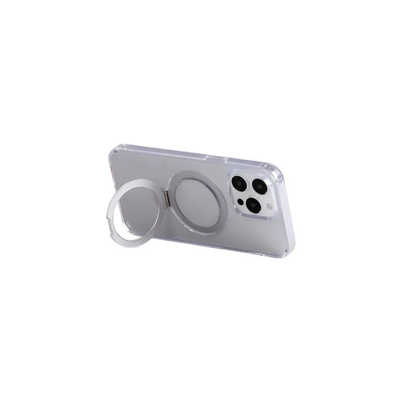 Magnetic protective case with handle Joyroom JR-BP004 for iPhone 15 Pro Max (transparent)